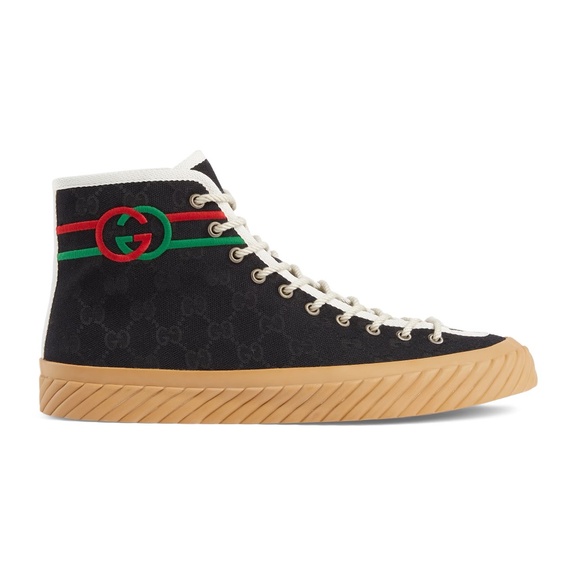 Gucci Men's Interlocking GG High Top Sneakers - Picture 1 of 4